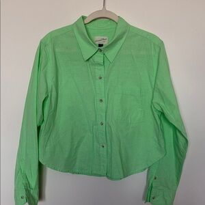 Universal Thread Lime Green Button-Down Shirt